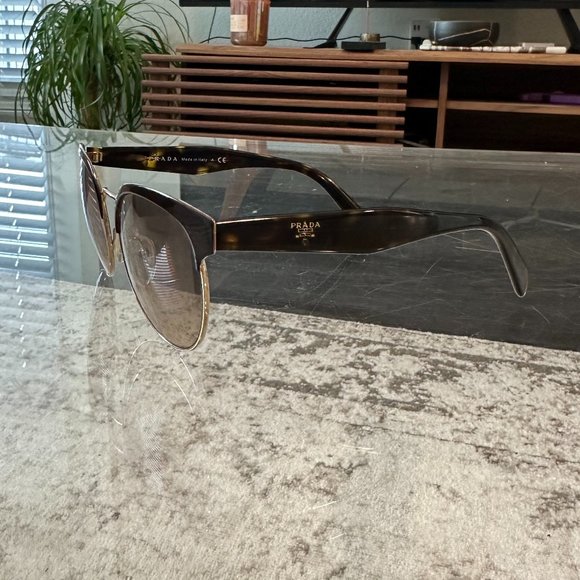 PRADA PR 61TS BROWN/PALE GOLD SUNGLASSES main image 5